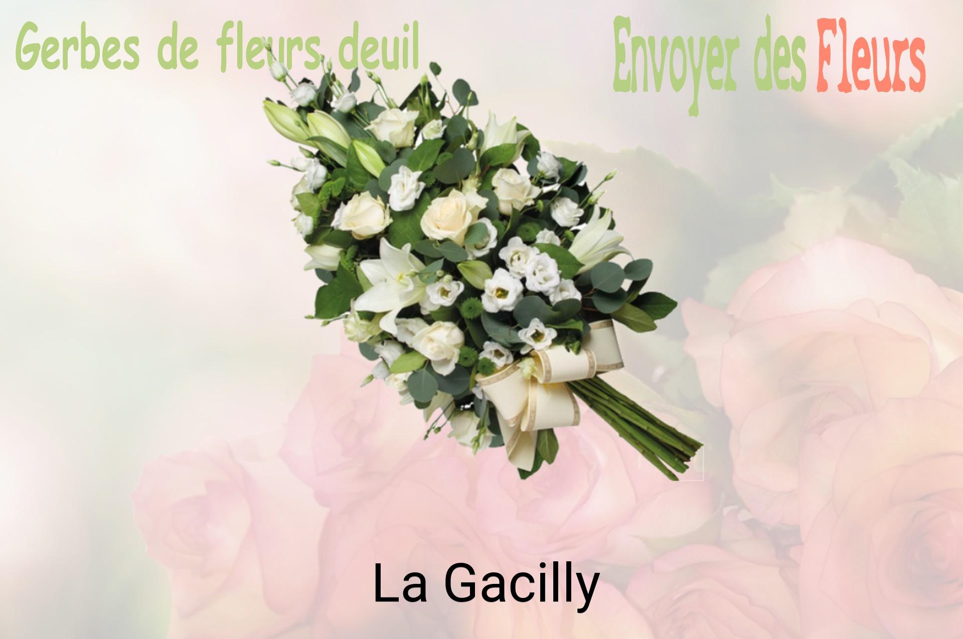 Gerbe de fleurs de deuil livrée à La Gacilly